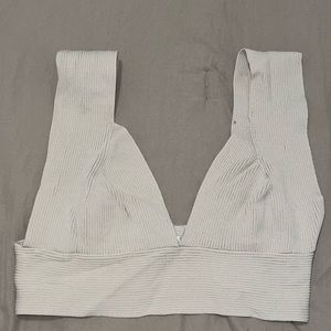 Cropped beige tank top